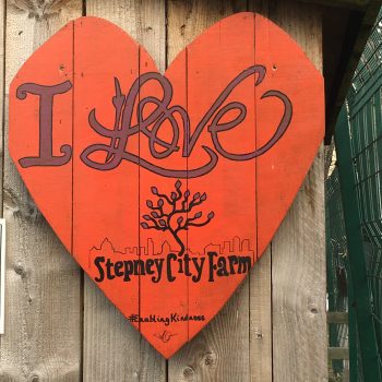 I love Stepney City Farm sign