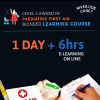 L3 Paediatric First Aid Award, 12 hr blended learning made up of  1 Classroom Day combined with an E-Learning module